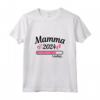 Donna Mamma 2024 Loading - Annuncio Gravidanza Originale Maglietta per Futuri Genitori - Ideale come Regalo per Nonni e Papà