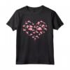 Fenicottero T Shirt Donna Ragazze Bambini - Cuore Poses Carino - Maglietta Fenicottero Rosa per Amanti degli Animali