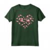 Fenicottero T Shirt Donna Ragazze Bambini - Cuore Poses Carino - Maglietta Fenicottero Rosa per Amanti degli Animali