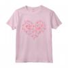 Fenicottero T Shirt Donna Ragazze Bambini - Cuore Poses Carino - Maglietta Fenicottero Rosa per Amanti degli Animali