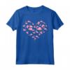 Fenicottero T Shirt Donna Ragazze Bambini - Cuore Poses Carino - Maglietta Fenicottero Rosa per Amanti degli Animali
