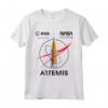NASA Artemis Missione SLS Worm e ESA Logo Maglietta - Design Ufficiale per gli Appassionati dello Spazio