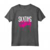 Bambino Skateboard Girl Sprayer Graffiti Skateboarding Skating Girl Maglietta - Retro 80's Style Funny Skateboarding Quote T-Shirt for Girls