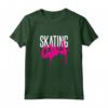 Bambino Skateboard Girl Sprayer Graffiti Skateboarding Skating Girl Maglietta - Retro 80's Style Funny Skateboarding Quote T-Shirt for Girls