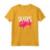 Bambino Skateboard Girl Sprayer Graffiti Skateboarding Skating Girl Maglietta - Retro 80's Style Funny Skateboarding Quote T-Shirt for Girls