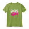 Bambino Skateboard Girl Sprayer Graffiti Skateboarding Skating Girl Maglietta - Retro 80's Style Funny Skateboarding Quote T-Shirt for Girls