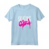 Bambino Skateboard Girl Sprayer Graffiti Skateboarding Skating Girl Maglietta - Retro 80's Style Funny Skateboarding Quote T-Shirt for Girls