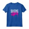 Bambino Skateboard Girl Sprayer Graffiti Skateboarding Skating Girl Maglietta - Retro 80's Style Funny Skateboarding Quote T-Shirt for Girls