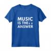 Music is the Answer - Music ist mein Leben Fan Musicali Maglietta - Per Appassionati della Musica e Amanti delle Note