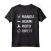 Motocross Motociclista Enduro Regalo Divertente Moto Maglietta - Mangia Dormi Moto Ripeti - Ideale per Compleanno o Natale