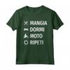 Motocross Motociclista Enduro Regalo Divertente Moto Maglietta - Mangia Dormi Moto Ripeti - Ideale per Compleanno o Natale