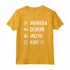 Motocross Motociclista Enduro Regalo Divertente Moto Maglietta - Mangia Dormi Moto Ripeti - Ideale per Compleanno o Natale