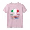 Serbo di Origine Italiana - Radici Serbe Famiglia Serba - Antena Maglietta per l'Orgoglio Familiare e Nazionale