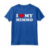 I Love My Mimmo - Maglietta Amo Il Mio Mimmo con Design Vintage - Ideale per Esprimere Amore