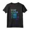Rowing Eat Sleep Repeat Watercolor Gift Maglietta - Perfect Birthday Present for Rowing Enthusiasts - Lightweight and Classic Fit