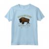 Regalo Souvenir Bison Buffalo al PARCO NAZIONALE DI YELLOWSTONE Maglietta - Yellowstone National Park Outdoor Adventure T-shirt for Men Women Boys Girls