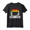 Chonker HapTiger Maglietta - Funny Fat Cat Tee for Cat Lovers - Vintage Retro Chonky Cat Design