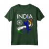 India Cricket con Bandiera Indiana Pennellata Maglietta - Mostra il Tuo Orgoglio per la Squadra Nazionale
