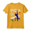India Cricket con Bandiera Indiana Pennellata Maglietta - Mostra il Tuo Orgoglio per la Squadra Nazionale