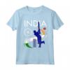 India Cricket con Bandiera Indiana Pennellata Maglietta - Mostra il Tuo Orgoglio per la Squadra Nazionale