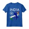 India Cricket con Bandiera Indiana Pennellata Maglietta - Mostra il Tuo Orgoglio per la Squadra Nazionale