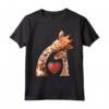 Baby and Giraffe Mom Shirt - Cute Giraffe Maglietta per Neo Mamme e Amanti delle Giraffe - Regalo Compleanno Festa della Mamma