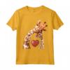 Baby and Giraffe Mom Shirt - Cute Giraffe Maglietta per Neo Mamme e Amanti delle Giraffe - Regalo Compleanno Festa della Mamma