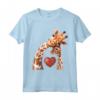 Baby and Giraffe Mom Shirt - Cute Giraffe Maglietta per Neo Mamme e Amanti delle Giraffe - Regalo Compleanno Festa della Mamma