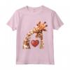 Baby and Giraffe Mom Shirt - Cute Giraffe Maglietta per Neo Mamme e Amanti delle Giraffe - Regalo Compleanno Festa della Mamma