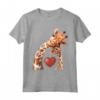 Baby and Giraffe Mom Shirt - Cute Giraffe Maglietta per Neo Mamme e Amanti delle Giraffe - Regalo Compleanno Festa della Mamma