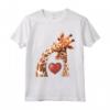 Baby and Giraffe Mom Shirt - Cute Giraffe Maglietta per Neo Mamme e Amanti delle Giraffe - Regalo Compleanno Festa della Mamma