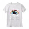 Peace Love & Heavy Metal - Maglietta Cat Kids Punk Band Metallo Arcobaleno - Abbigliamento Punk Rock per Bambini e Adolescenti