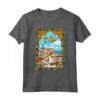 Orizzonte della Città di Lisbona Vintage Retro Design - Maglietta Souvenir Portogallo Ornamenti - Ideale per Regalo Compleanno o Natale