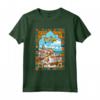 Orizzonte della Città di Lisbona Vintage Retro Design - Maglietta Souvenir Portogallo Ornamenti - Ideale per Regalo Compleanno o Natale