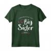 HapTiger Promoted to Big Sister 2023 - Maglietta per sorelle maggiori in attesa di una sorellina o fratellino - Design moderno Bianco e Pink