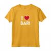 I LOVE BARI - Maglietta con Cuore della Città in Italia - Ideale come Souvenir o Regalo