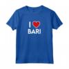 I LOVE BARI - Maglietta con Cuore della Città in Italia - Ideale come Souvenir o Regalo