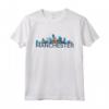 Manchester, Inghilterra, GB, UK - Skyline e Silhouette T-shirt - Perfetta per gli Amanti dell'Architettura Urbana