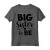 Big Sister To Be 2023 - Maglietta Annuncio di Gravidanza per Sorella Maggiore - Ideale per Baby Shower o Regalo