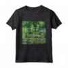 Monet's Water Lilies and Japanese Bridge Maglietta - Impressionism Artwork Tee - Ideal for Art Enthusiasts