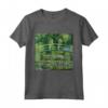 Monet's Water Lilies and Japanese Bridge Maglietta - Impressionism Artwork Tee - Ideal for Art Enthusiasts