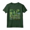 Monet's Water Lilies and Japanese Bridge Maglietta - Impressionism Artwork Tee - Ideal for Art Enthusiasts