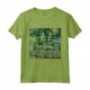 Monet's Water Lilies and Japanese Bridge Maglietta - Impressionism Artwork Tee - Ideal for Art Enthusiasts