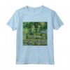 Monet's Water Lilies and Japanese Bridge Maglietta - Impressionism Artwork Tee - Ideal for Art Enthusiasts