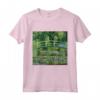 Monet's Water Lilies and Japanese Bridge Maglietta - Impressionism Artwork Tee - Ideal for Art Enthusiasts