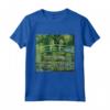Monet's Water Lilies and Japanese Bridge Maglietta - Impressionism Artwork Tee - Ideal for Art Enthusiasts