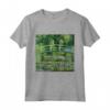 Monet's Water Lilies and Japanese Bridge Maglietta - Impressionism Artwork Tee - Ideal for Art Enthusiasts