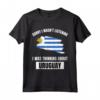 Uruguay Amore - Scusa Non Stavo Ascoltando Stavo Pensando all'Uruguay Maglietta - Stile Grunge Bandiera dell'Uruguay