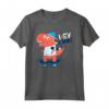 Hey Dude, Skating Tee shirts, Dinosaur Cool Graphic Designs Maglietta - Roar and Roll Funny Dino T-shirt for Kids and Adults