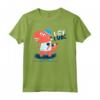 Hey Dude, Skating Tee shirts, Dinosaur Cool Graphic Designs Maglietta - Roar and Roll Funny Dino T-shirt for Kids and Adults